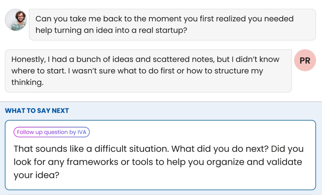 Human-Led Interviews